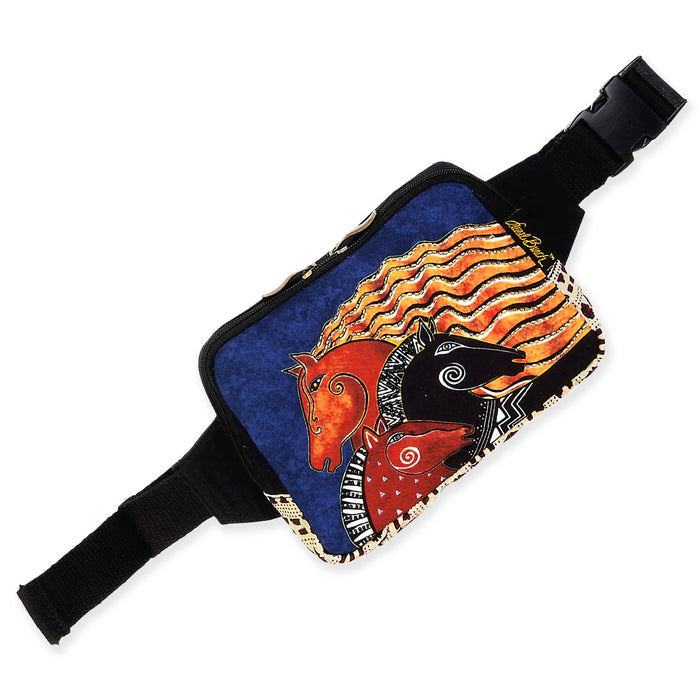 laurel burch Midnight Mares Large Canvas Belt Bag