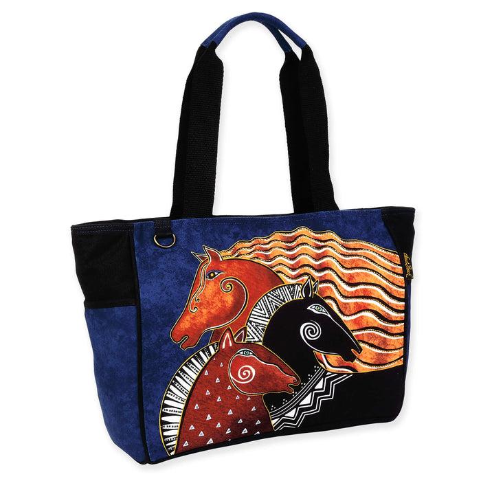 Laurel Burch Midnight Mares Large Tote