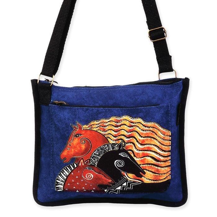 Laurel Burch Midnight Mares Medium Crossbody