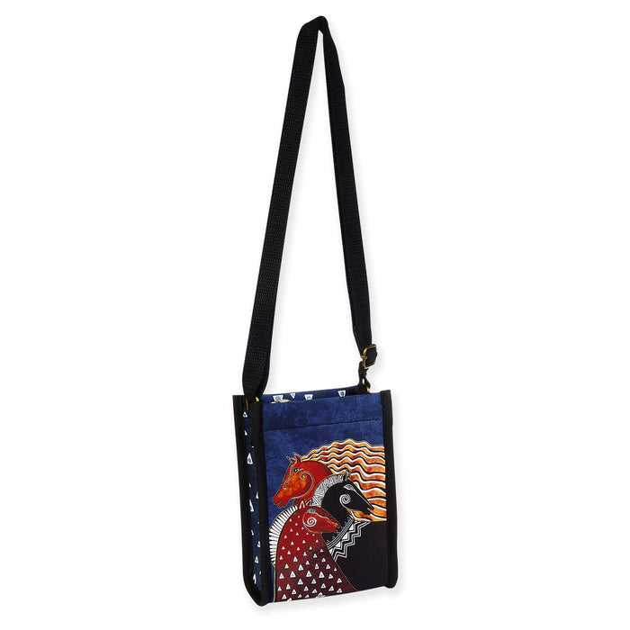 Laurel Burch Midnight Mares Neoprene Crossbody