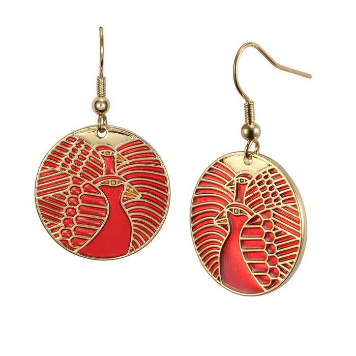 laurel burch Moon Doves Earrings - Red