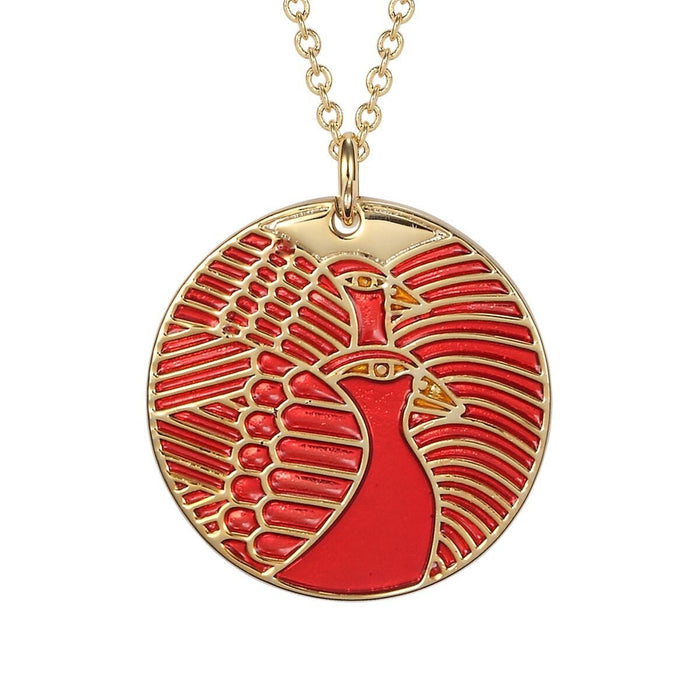 laurel burch Moon Doves Necklace - Red