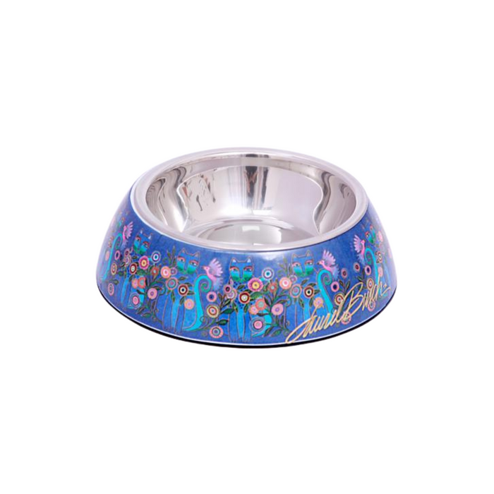 laurel burch NEW Cerulean Cat Pet Bowl