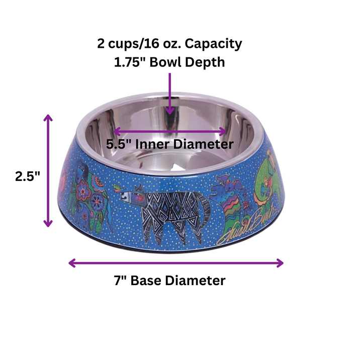 Laurel Burch NEW Doggies Pet Bowl