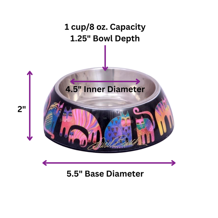 Laurel Burch NEW Fantasticats Pet Bowl