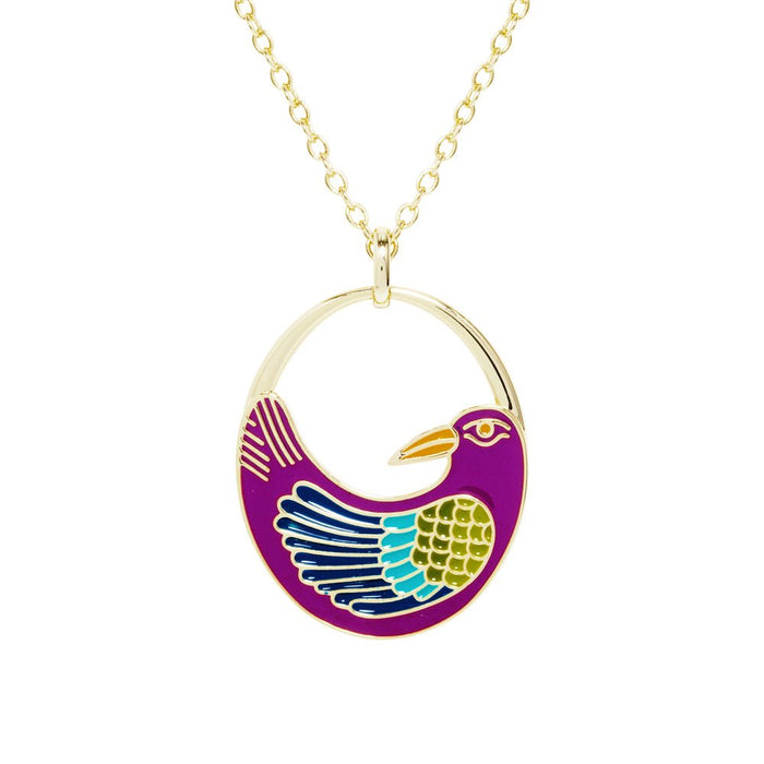 laurel burch Nile Bird Necklace - Purple