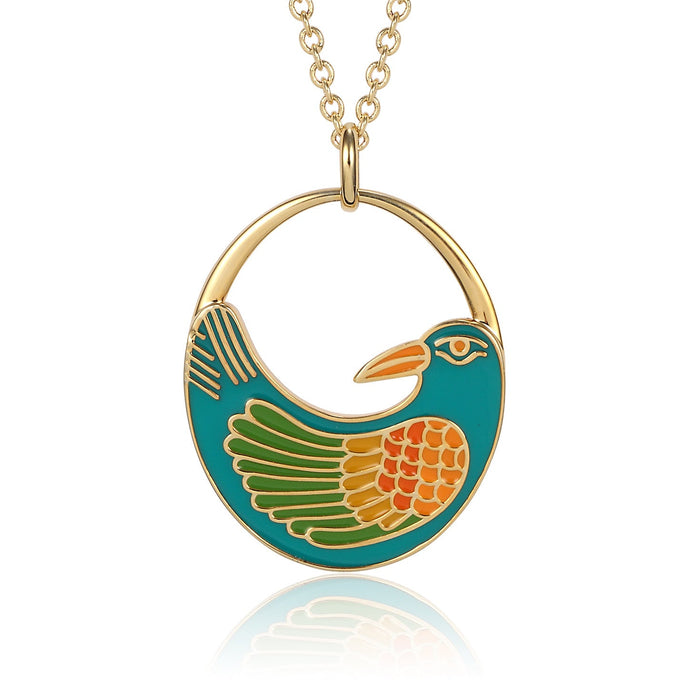 laurel burch Nile Bird Necklace - Teal