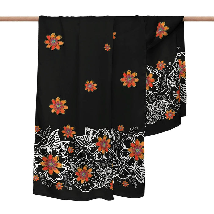 laurel burch Orange Blossoms Silky Oversized Shawl
