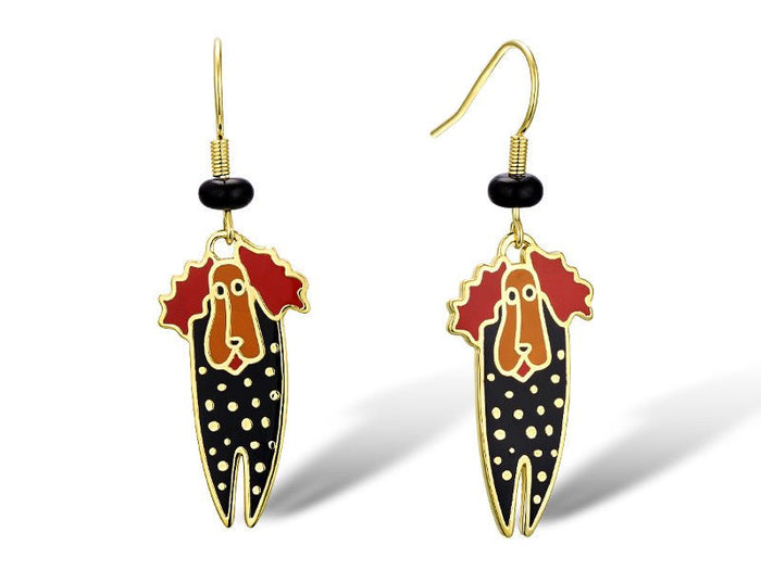 laurel burch Poodle Earrings