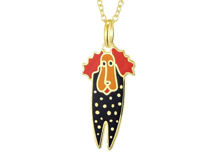 laurel burch Poodle Necklace