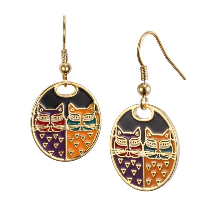 laurel burch Portrait Cats Earrings