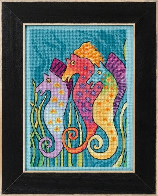 laurel burch Sea Horses Cross Stitch Kit