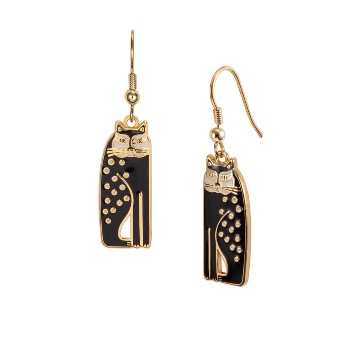 laurel burch Siamese Cat Earrings - Black