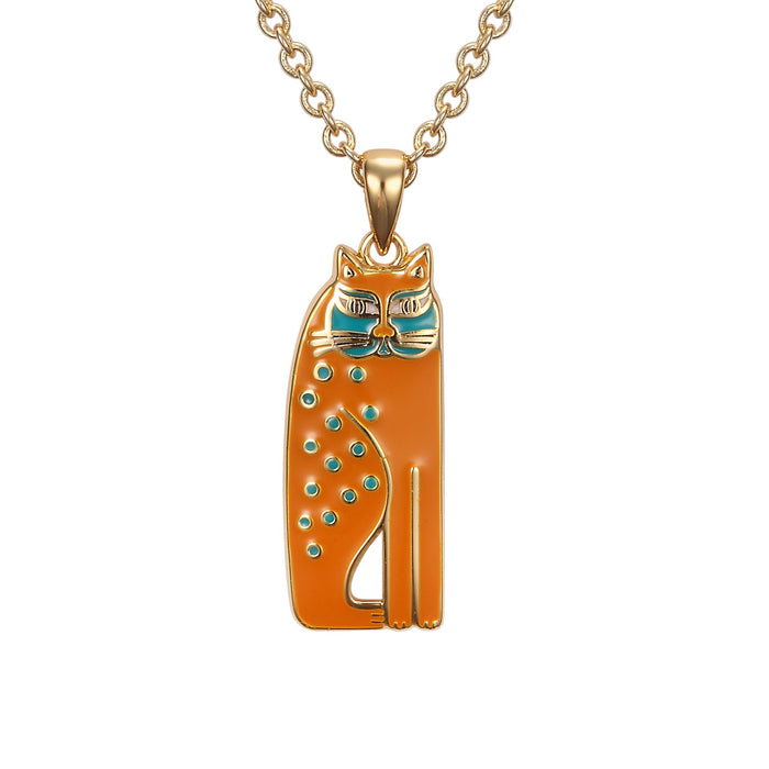 laurel burch Siamese Cat Necklace - Mustard