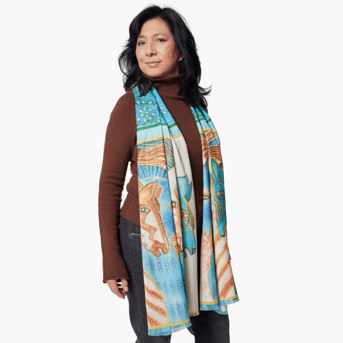 Laurel Burch Sky Mares Silky Oversized Shawl