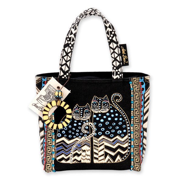laurel burch Small Polka Dot Gatos Tote - Black