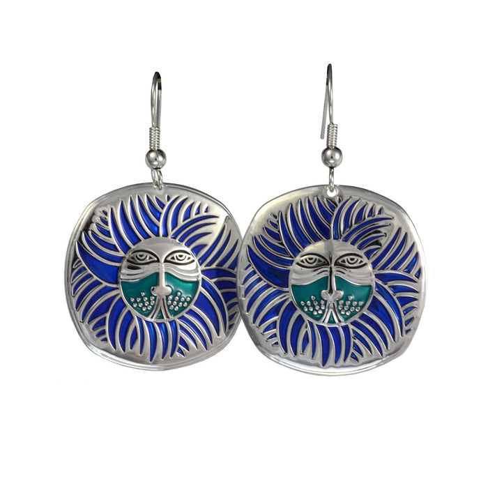 laurel burch Soleil Lion Drop Earrings - Silver