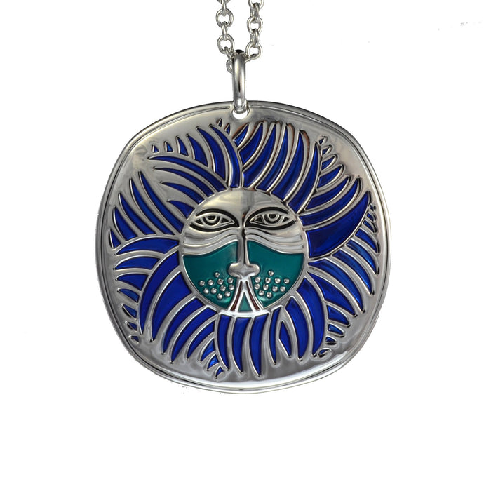 laurel burch Soleil Lion Necklace - Silver