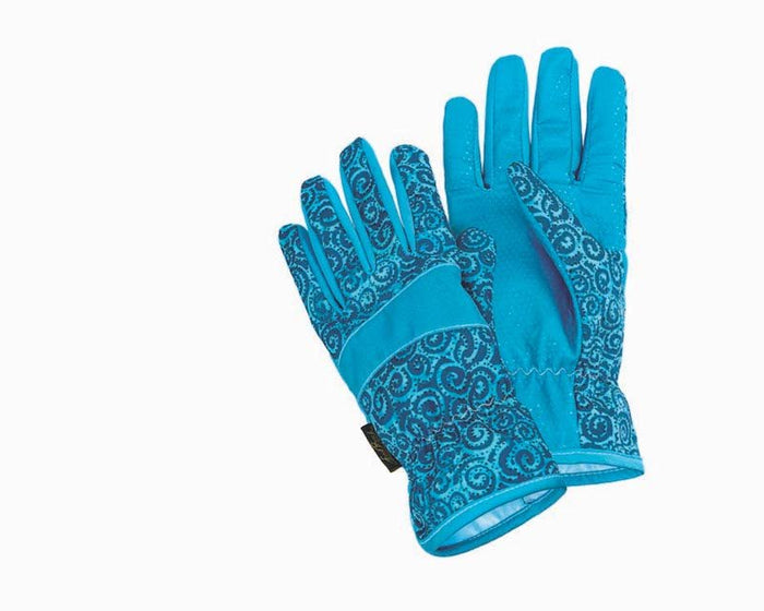 laurel burch Swirls Garden Gloves - Teal