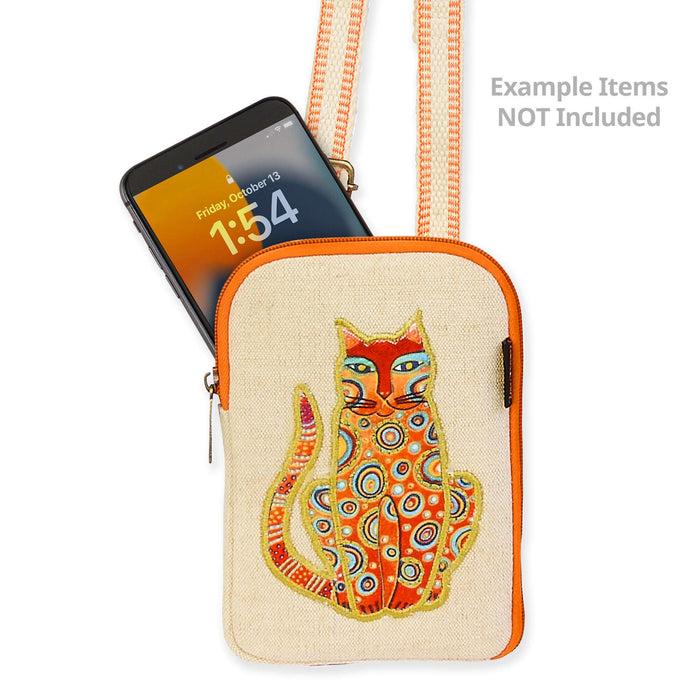 Laurel Burch Tabby Cat Crossbody Phone Case