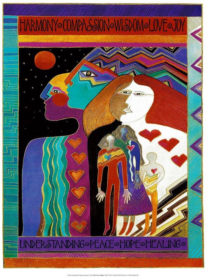 laurel burch Words of Love & Hope Print - 16" x 20"