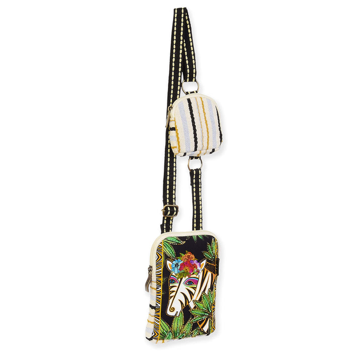 laurel burch Zahara Zebra Crossbody Phone Case