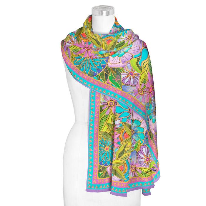 Laurel Burch Laurel's Florals Silky Oversized Shawl