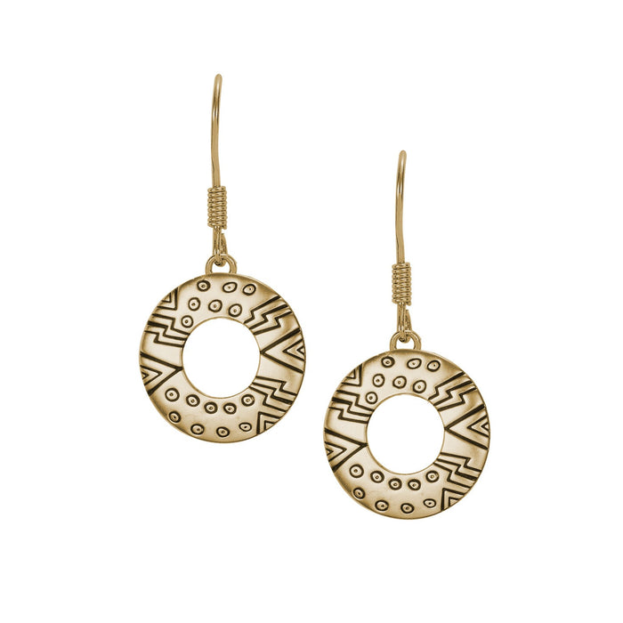 laurel burch Laurel's Om Earrings - 14K Gold-Plated Sterling Silver
