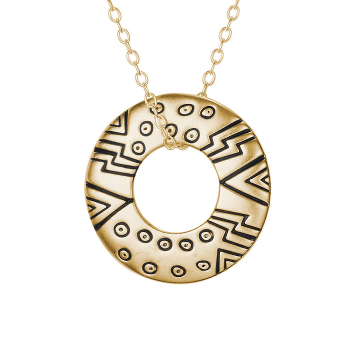 laurel burch Laurel's Om Necklace - 14K Gold-Plated Sterling Silver