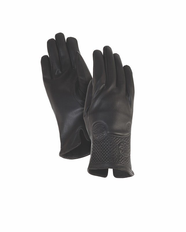 laurel burch Medallion Cuff Touchscreen Gloves - Black