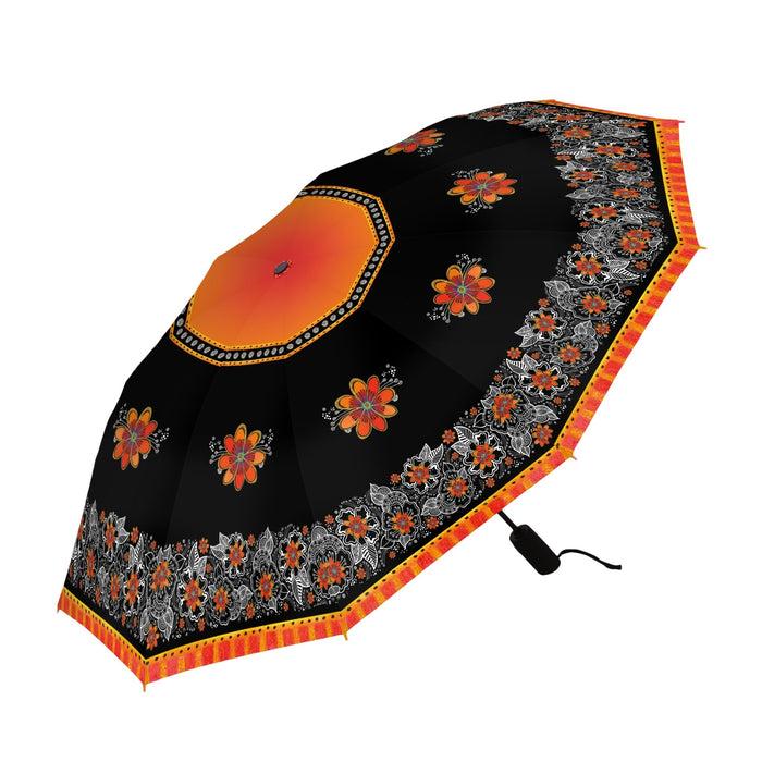 laurel burch Orange Blossoms Folding Travel Umbrella