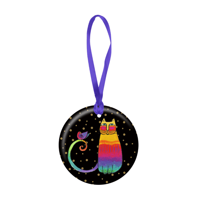 laurel burch Rainbow Cat Porcelain Keepsake Ornament