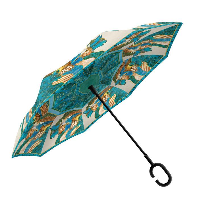 laurel burch Sky Mares Reverse-Close Stick Umbrella