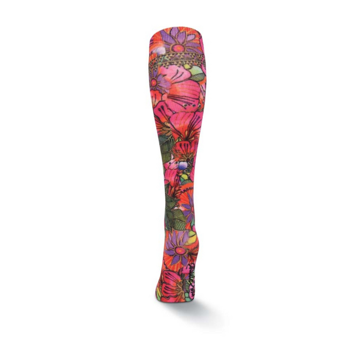 Laurel Burch Women's Blossoming Floral Knee High Socks- 360° PRINT TECHNOLOGY