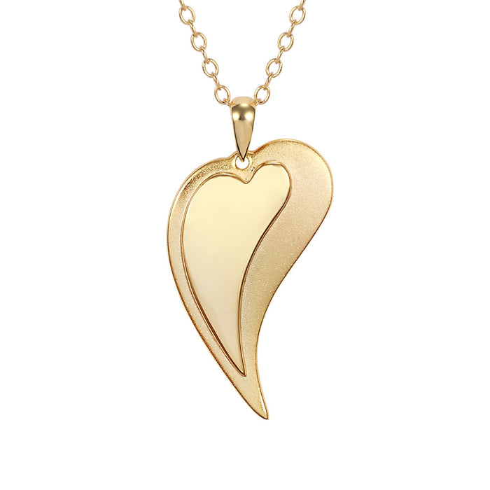 laurel burch Yin Heart Necklace - 14K Gold-Plated Sterling Silver