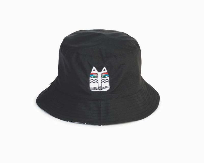 laurel burch Zig Zag Reversible Bucket Hat - Black/White