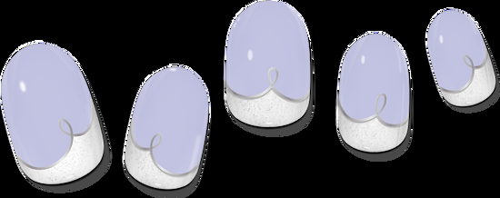 Lauren B. Beauty COLOR CHANGE Malibu Coastline Cobalt Gel Nail Wrap