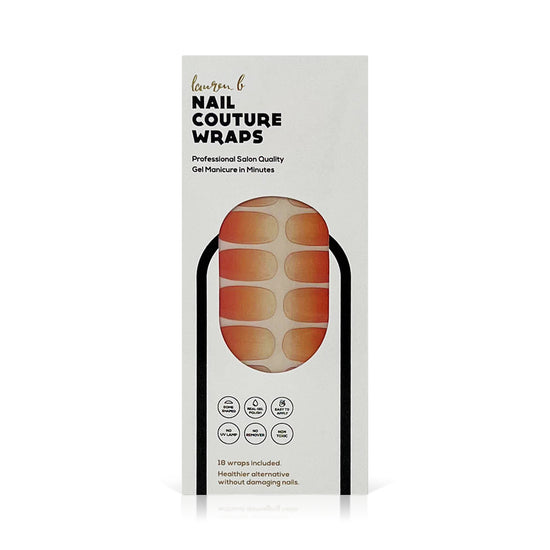 lauren b. beauty Apricot Gradient Gel Nail Wrap
