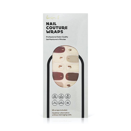 lauren b. beauty Milky Beige Abstract Gel Nail Wrap