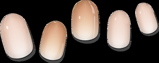 Lauren B. Beauty Nude Gradient Gel Nail Wrap