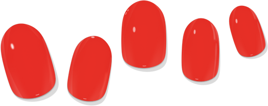 Lauren B. Beauty Red Solid Gel Nail Wrap
