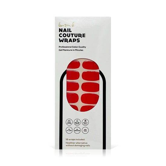 lauren b. beauty Red Solid Gel Nail Wrap