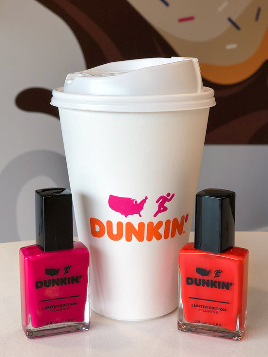 lauren b. beauty Pretty in Dunkin' & Slam Dunkin' Nail Polish Set of 2 lauren b. beauty Pretty in Dunkin' & Slam Dunkin' Nail Polish Set of 2