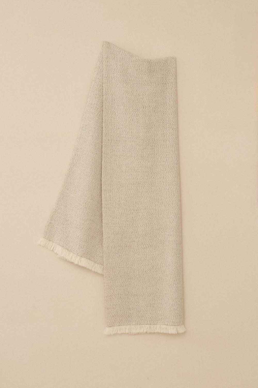 lauren manoogian HANDWOVEN SPECKLE WRAP TAUPE SPECKLE