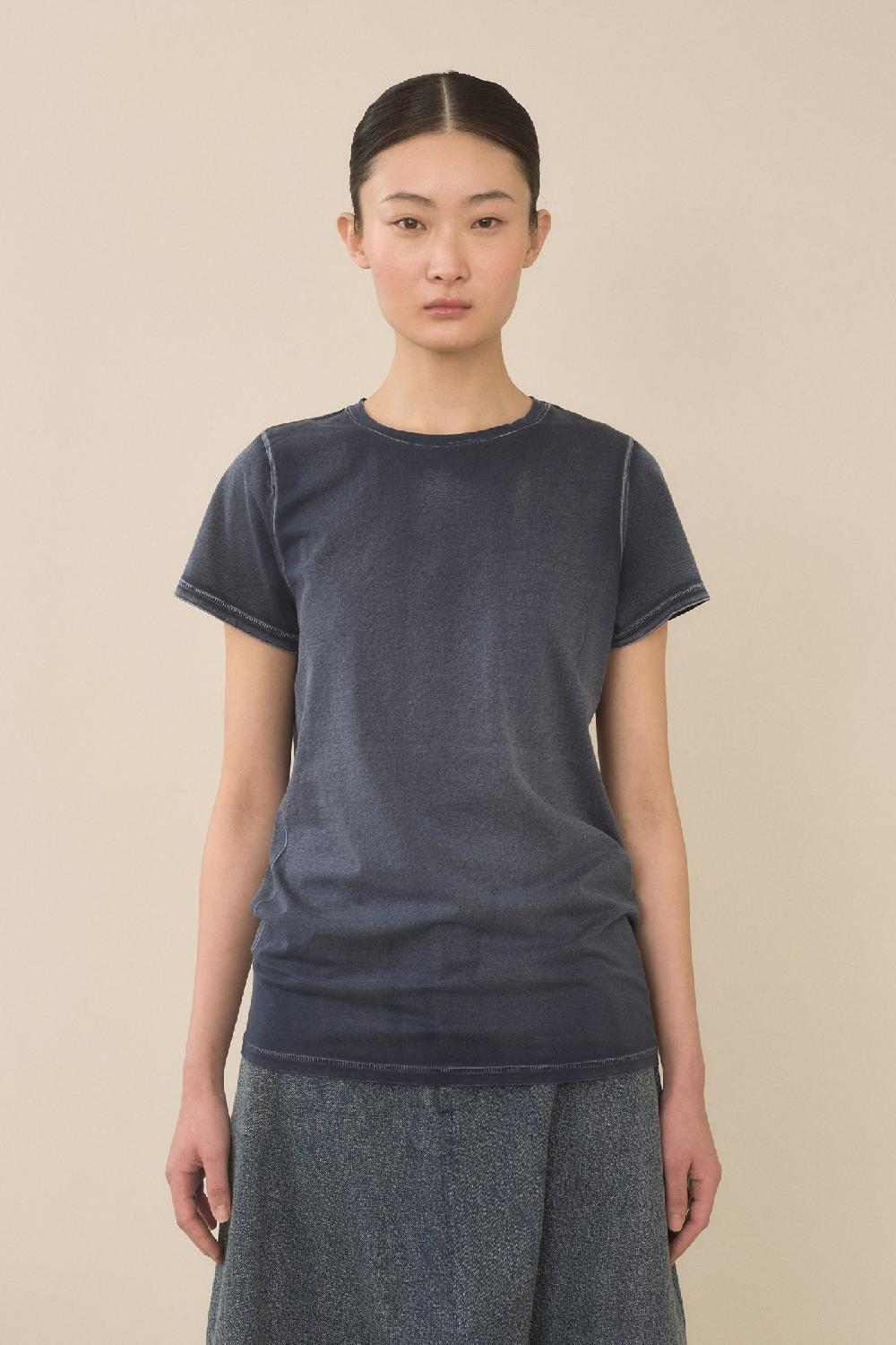 lauren manoogian BIAS BABY TEE INDIGO