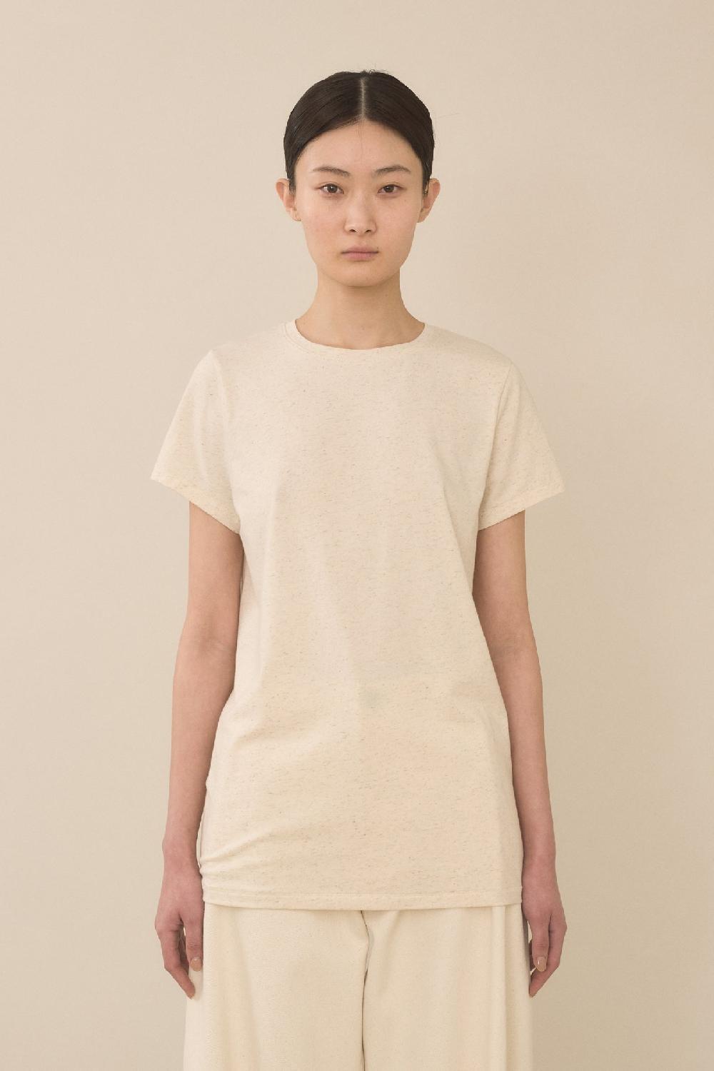lauren manoogian BIAS BABY TEE NATURAL