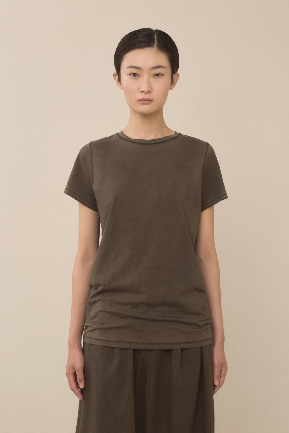 lauren manoogian BIAS BABY TEE PAINTED BARNWOOD