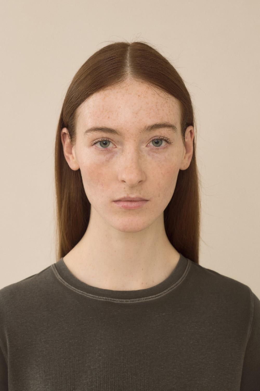 Lauren Manoogian BIAS BABY TEE WASHED BLACK