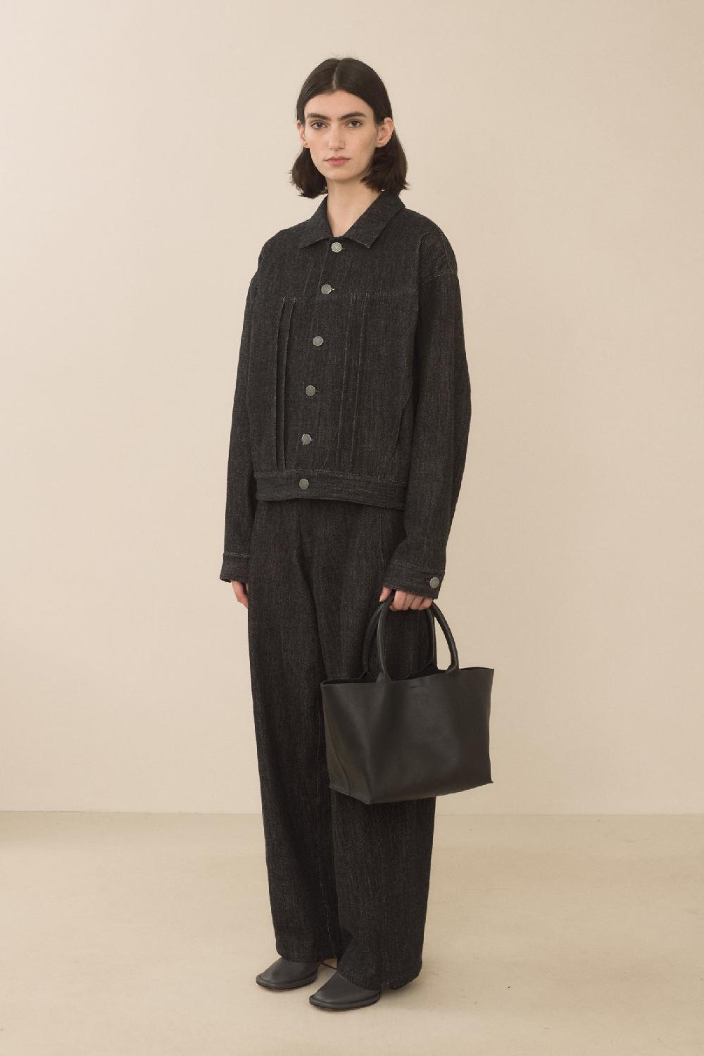 Lauren Manoogian BOX TOTE BLACK