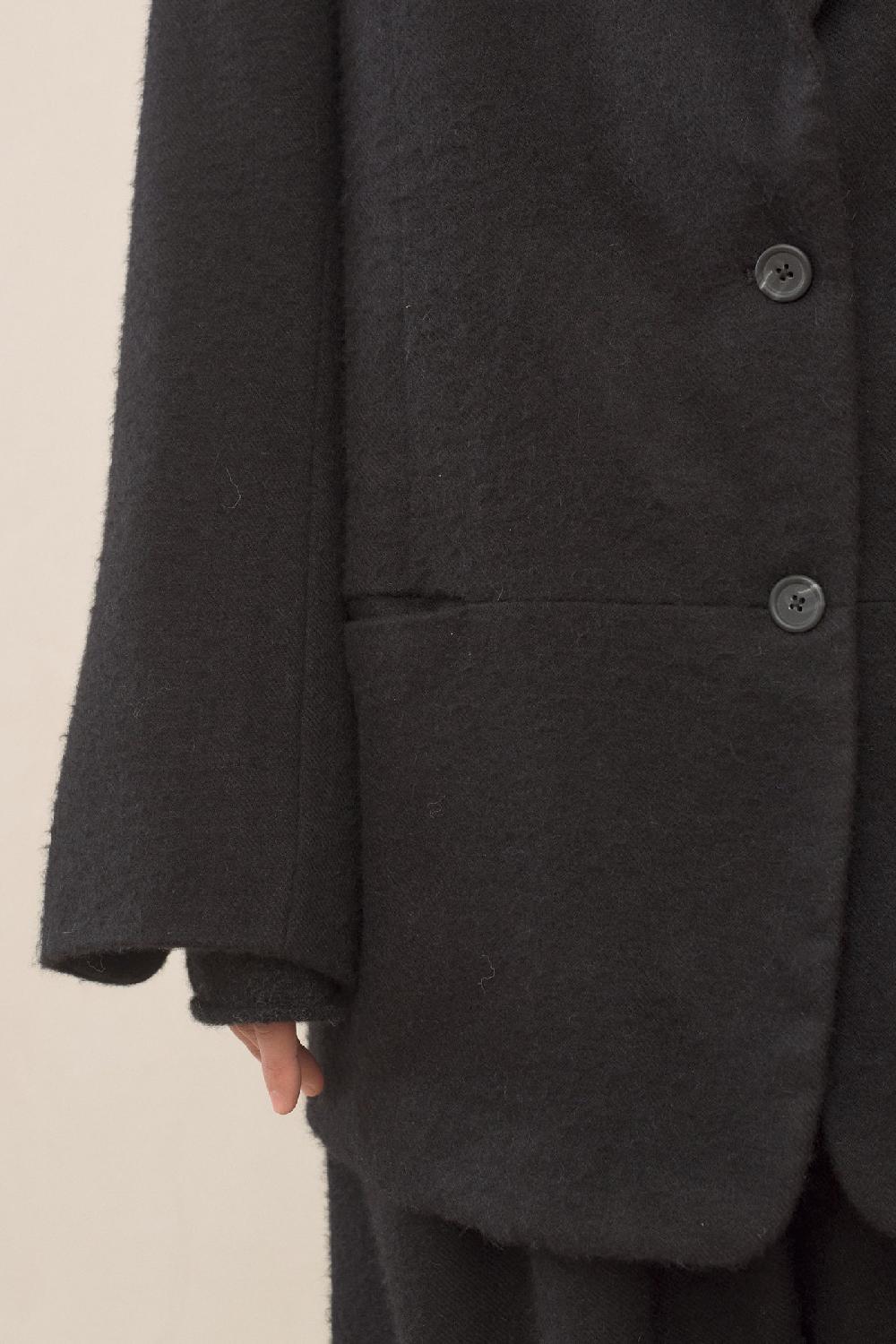 Lauren Manoogian BRUSHED BLAZER BLACK